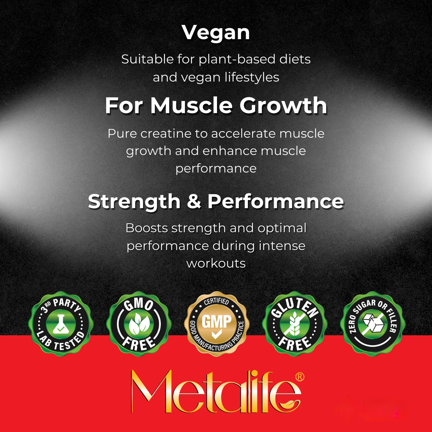 MetaLife 100% Pure Creatine Monohydrate