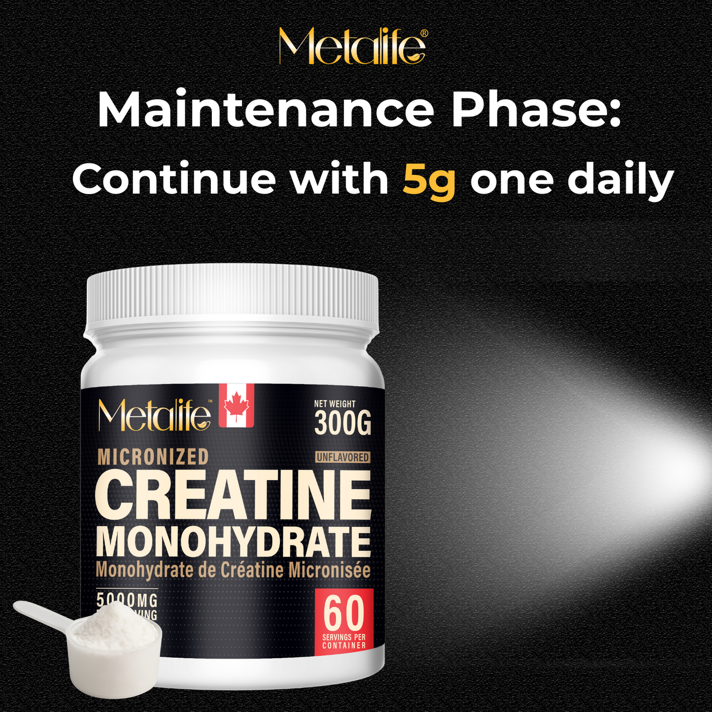 MetaLife 100% Pure Creatine Monohydrate