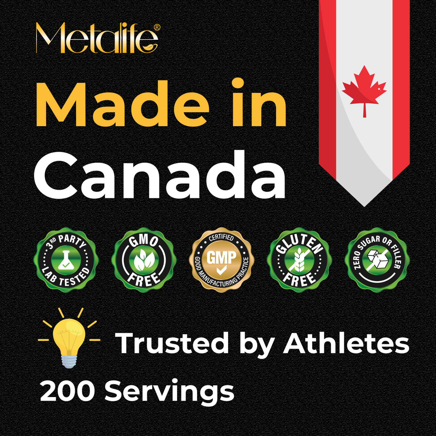 MetaLife 100% Pure Creatine Monohydrate