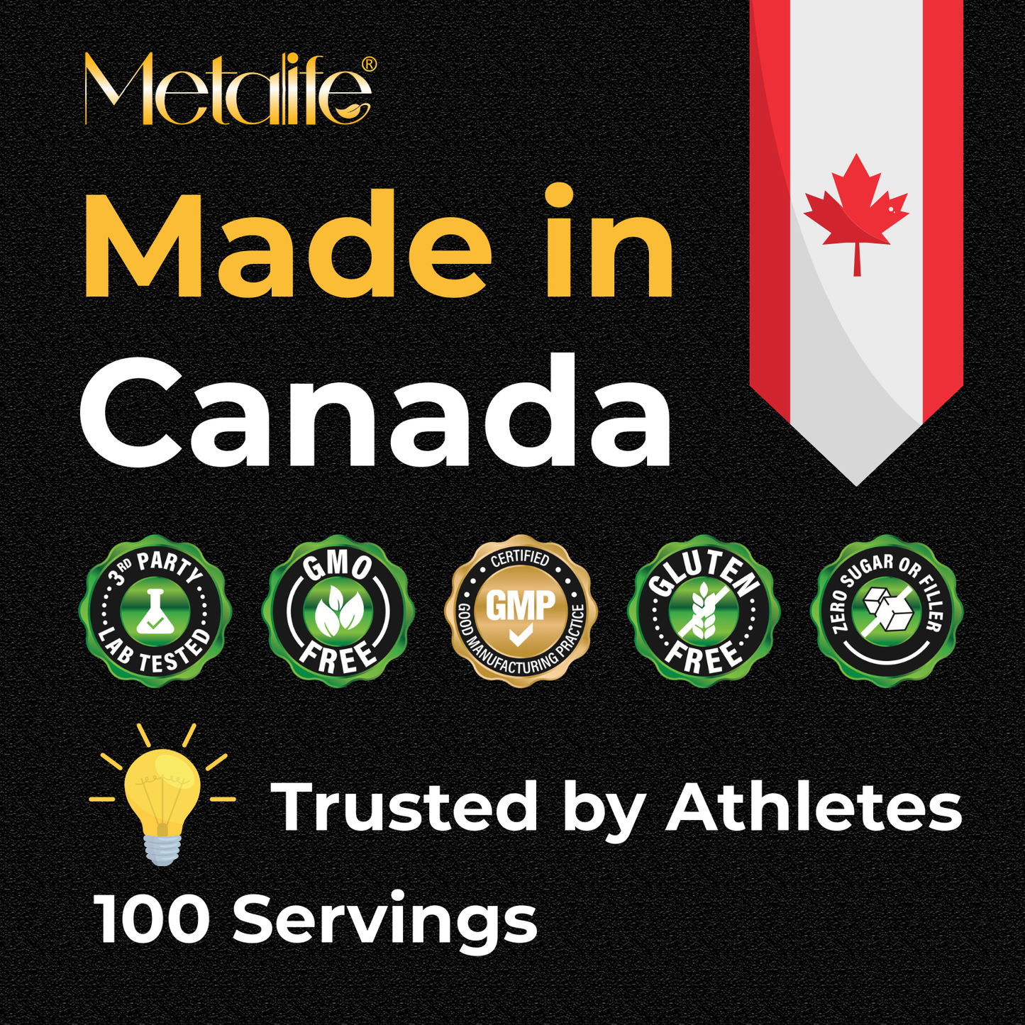 MetaLife 100% Pure Creatine Monohydrate